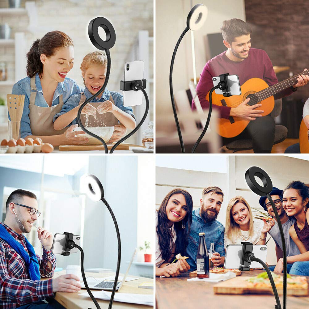 Universal Selfie Ring Light with Adjustable Phone Holder - 10