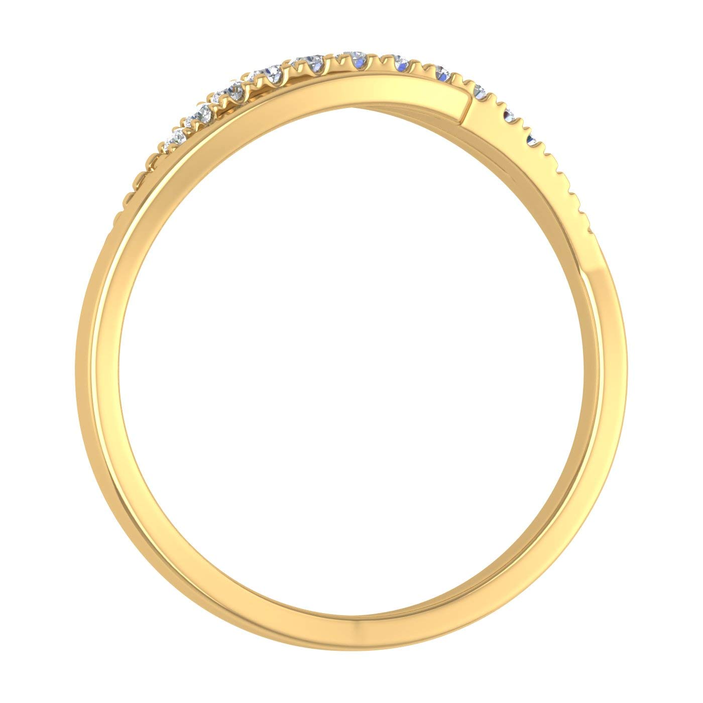 1/11 Carat Round Diamond Anniversary Wedding Band Ring in 10K Gold (I1-I2 Clarity) - Elegant Jewelry for Women, Perfect Gift for Wife, Engagement, Valentine's Day & Special Occasions