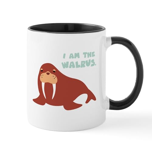 White/Black Inside - I Am The Walrus Mugs