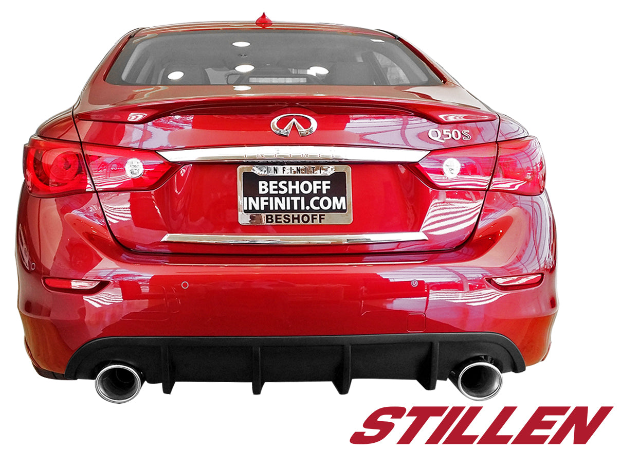 2014-2017 Infiniti Q50 Rear Diffuser Unpainted - KB11222 - Perfect for Car Customization & Performance Upgrades