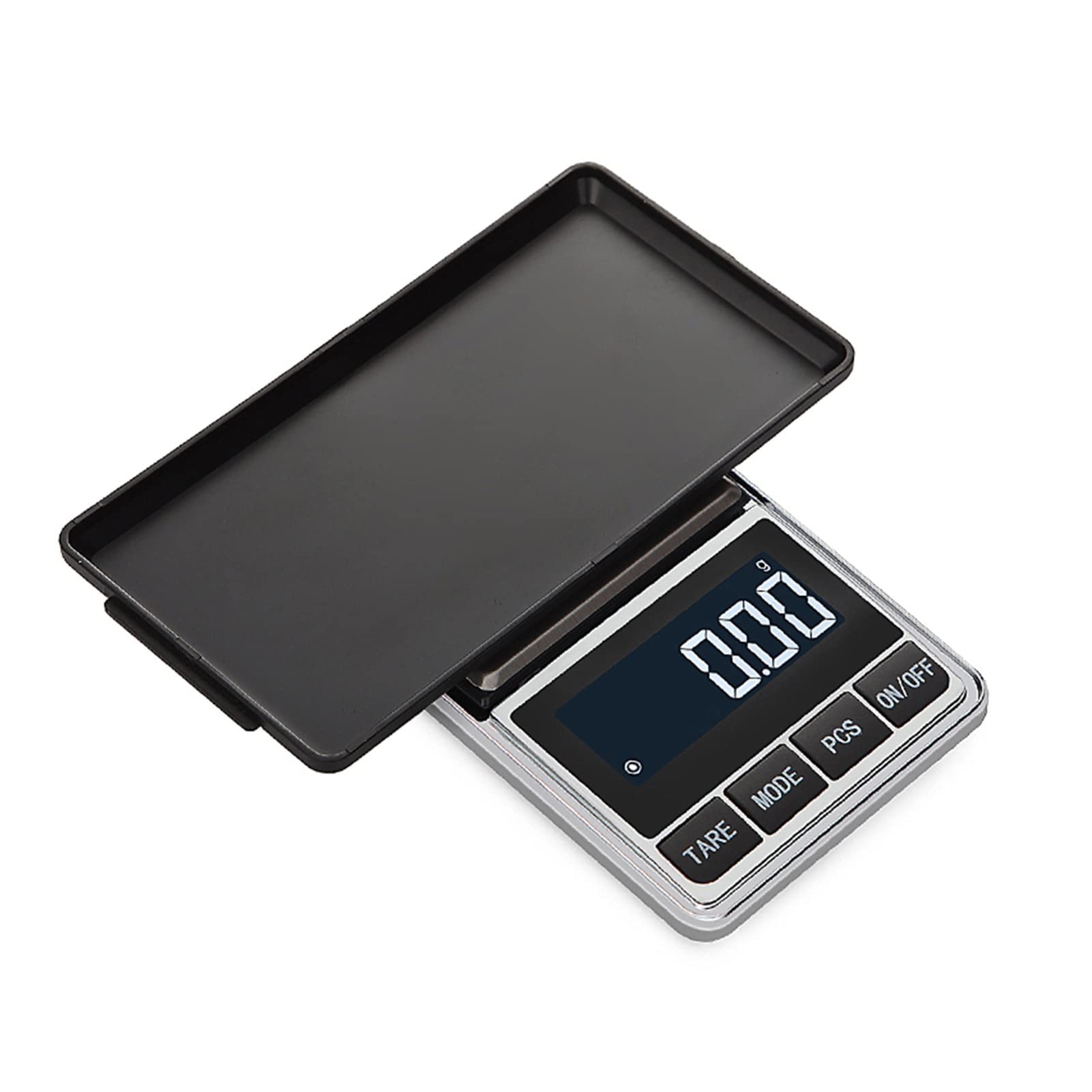 Precision Digital Kitchen & Jewelry Scale - 0.01g/0.1g High Accuracy Mini Pocket Weight Balance for Cooking, Baking, Coffee, Herbs & Small Items - Portable Gram Scale for Home & Travel Use