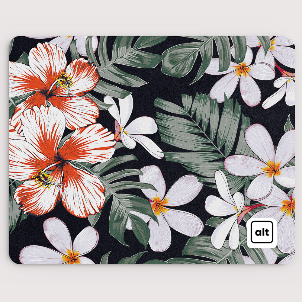 Blooming Flowers Mouse Pad - Non-Slip Rubber Base, Comfortable Desk Mat for Office & Gaming - Perfect for Work, Study, and Computer Use