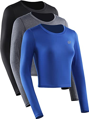 Black/Grey/Blue, Long Sleeve