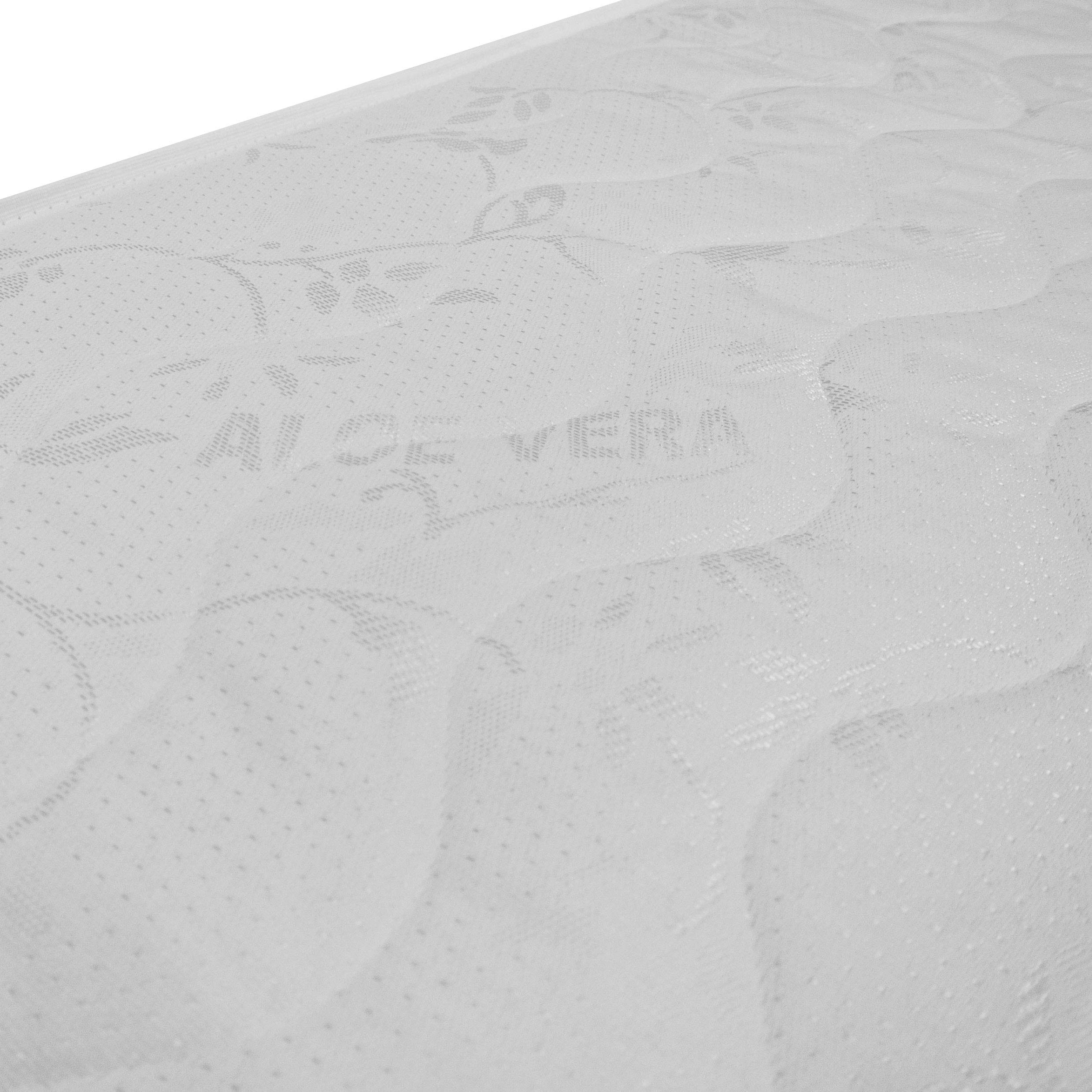 Baldiflex Emporio - Single Mattress Easy Aloe 24cm Height 75x190cm - Natural Aloe Vera Coating with Cooling Properties | Perfect for Guest Rooms, Dorms & Small Spaces
