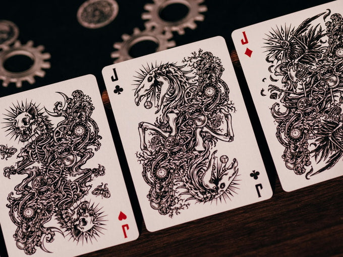 Mortalis Machina Premium Playing Cards - Unique Gothic Design for Poker, Magic Tricks & Collectors | Perfect for Game Nights, Gifts & Cardistry