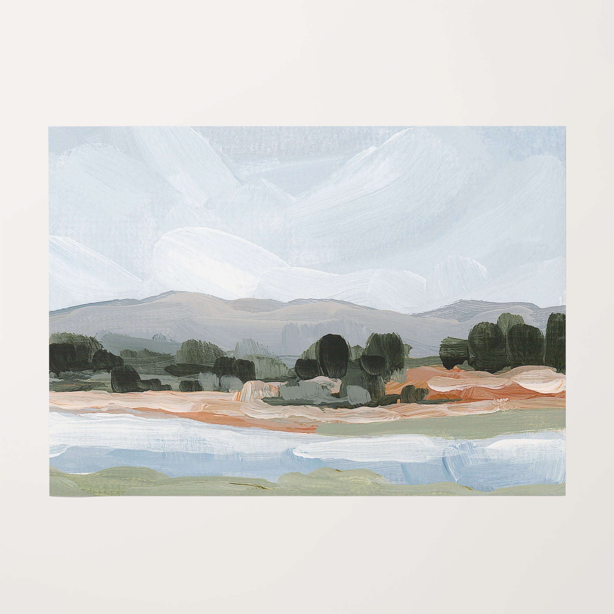 San Isabel Art Print - Handmade Canvas Wall Decor for Living Room, Bedroom & Office - Nature Landscape Painting for Home & Office Decor