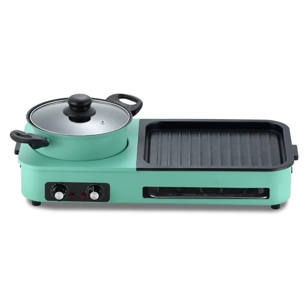YYDS Hot Pot Electric Grill Pan - Indoor Smokeless BBQ, Shabu Hot Pot & Multifunctional Cooker for Pan-Frying | Perfect for Family Gatherings & Indoor Cooking