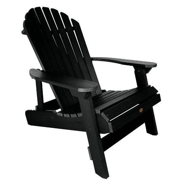 King Hamilton Folding & Reclining Adirondack Outdoor Chair - Patio, Lawn, Garden & Poolside Relaxation - Weather-Resistant Comfort for Backyard, Deck & Camping