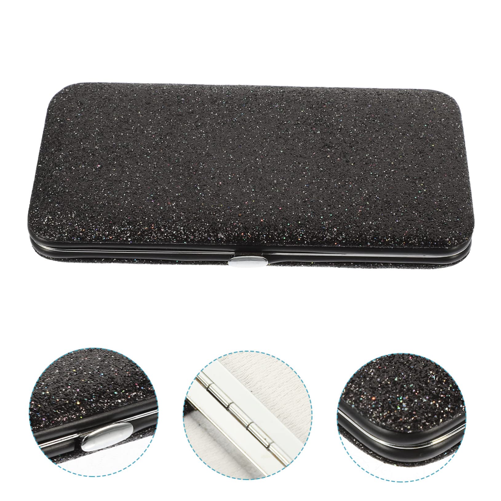 Professional Eyelash & Nail Tweezers Storage Bag - Shockproof PVC Makeup Tool Organizer for Eyelash Extensions, Gel Nail Kits & Beauty Accessories | Perfect for Salon, Travel & Home Makeup Organization