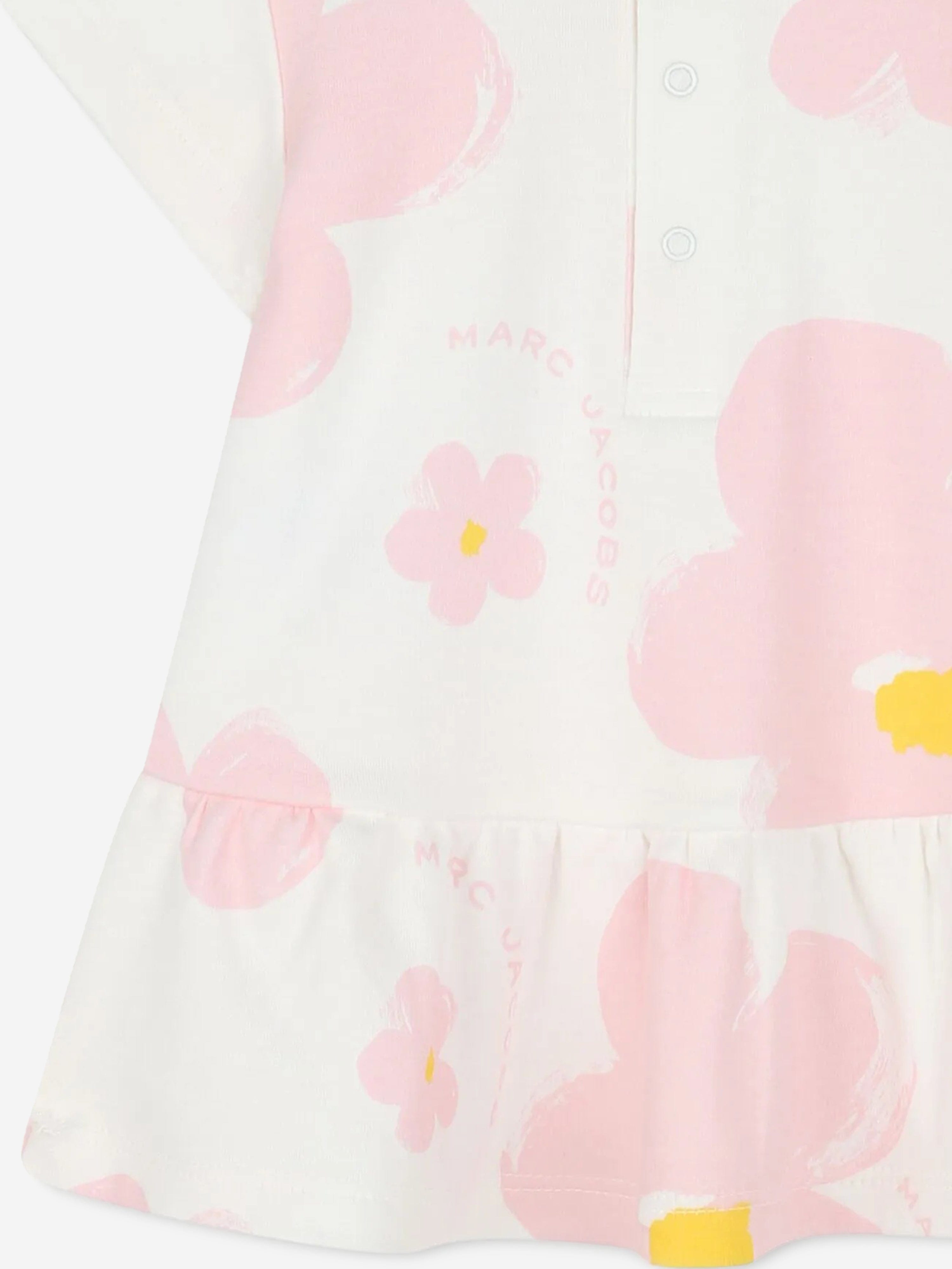 Adorable Ivory Baby Girls Daisy Print Dress - Perfect for Spring Outings & Photo Shoots