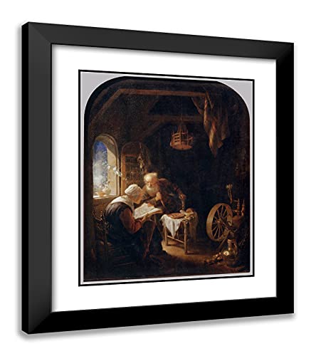 Black Modern Wood Frame with Double Matting