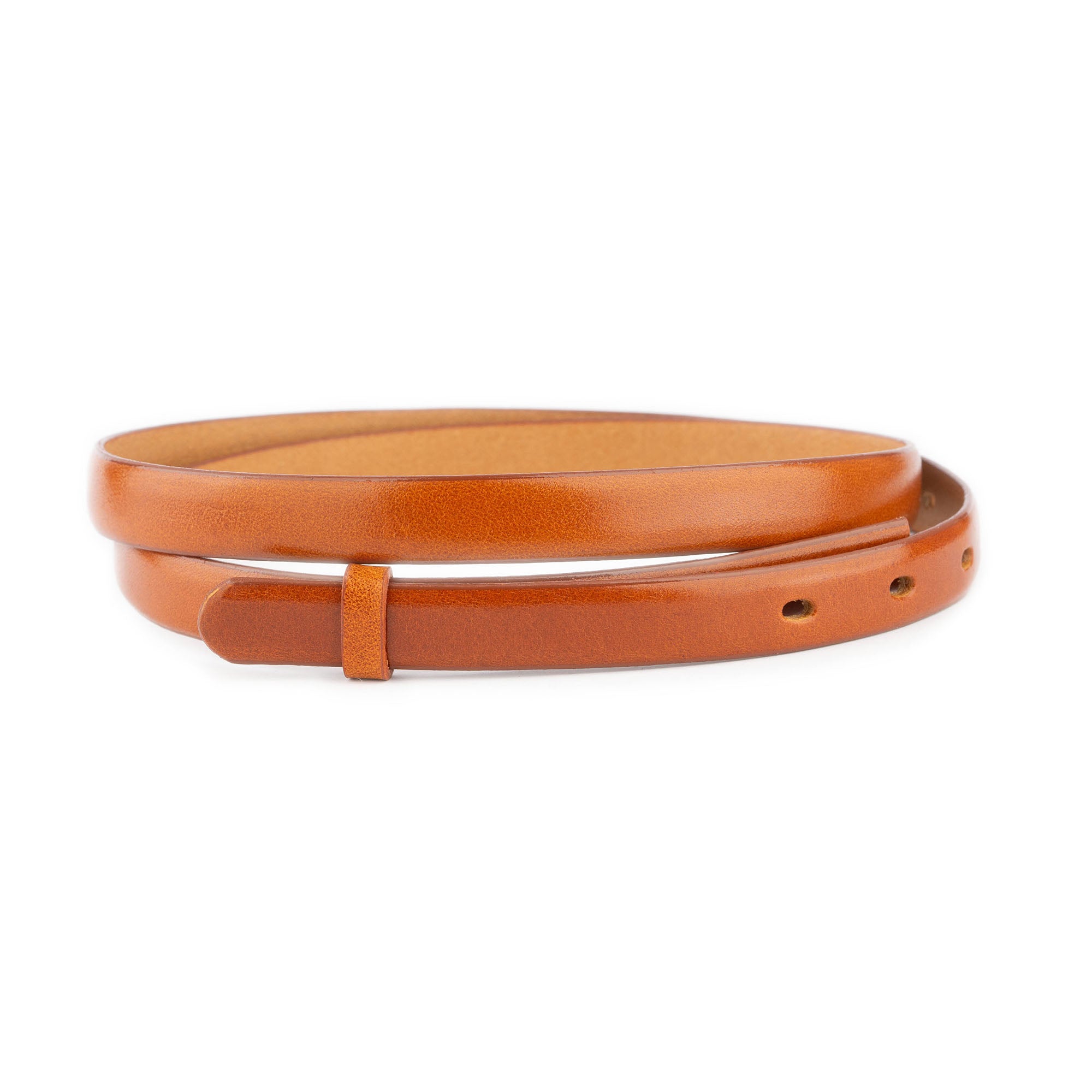 Premium 1.5cm Genuine Leather Replacement Belt Strap for Dunhill Buckles - Classic Cognac Color - Perfect for Business Attire, Formal Wear & Luxury Accessories