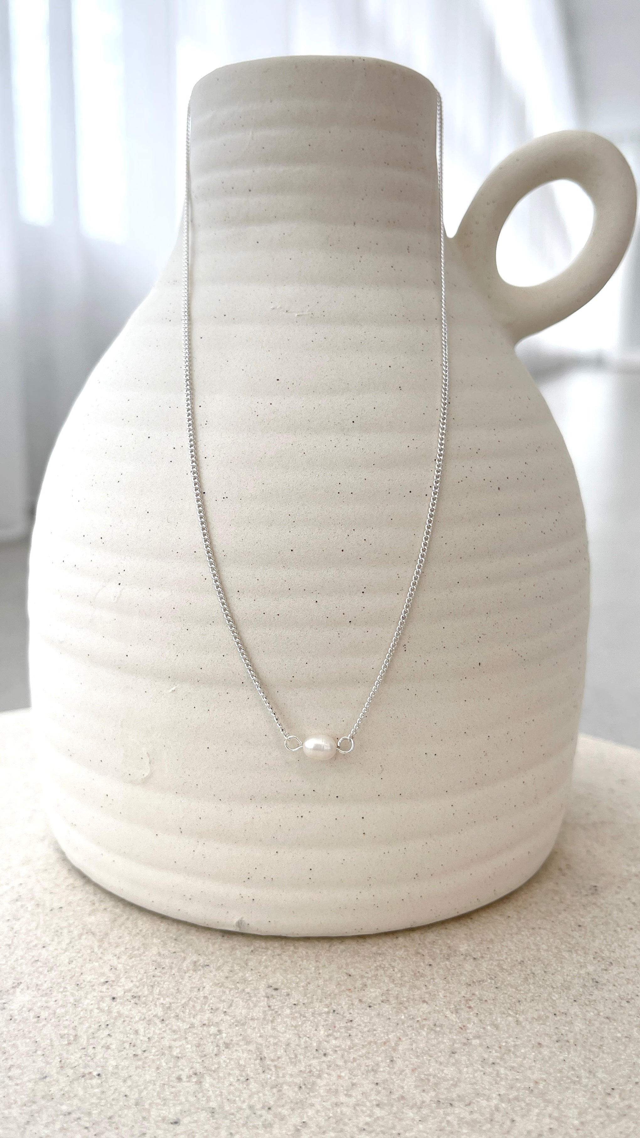 Elegant Kimmy Silver Pearl Necklace for Women - Perfect for Weddings, Parties & Special Occasions