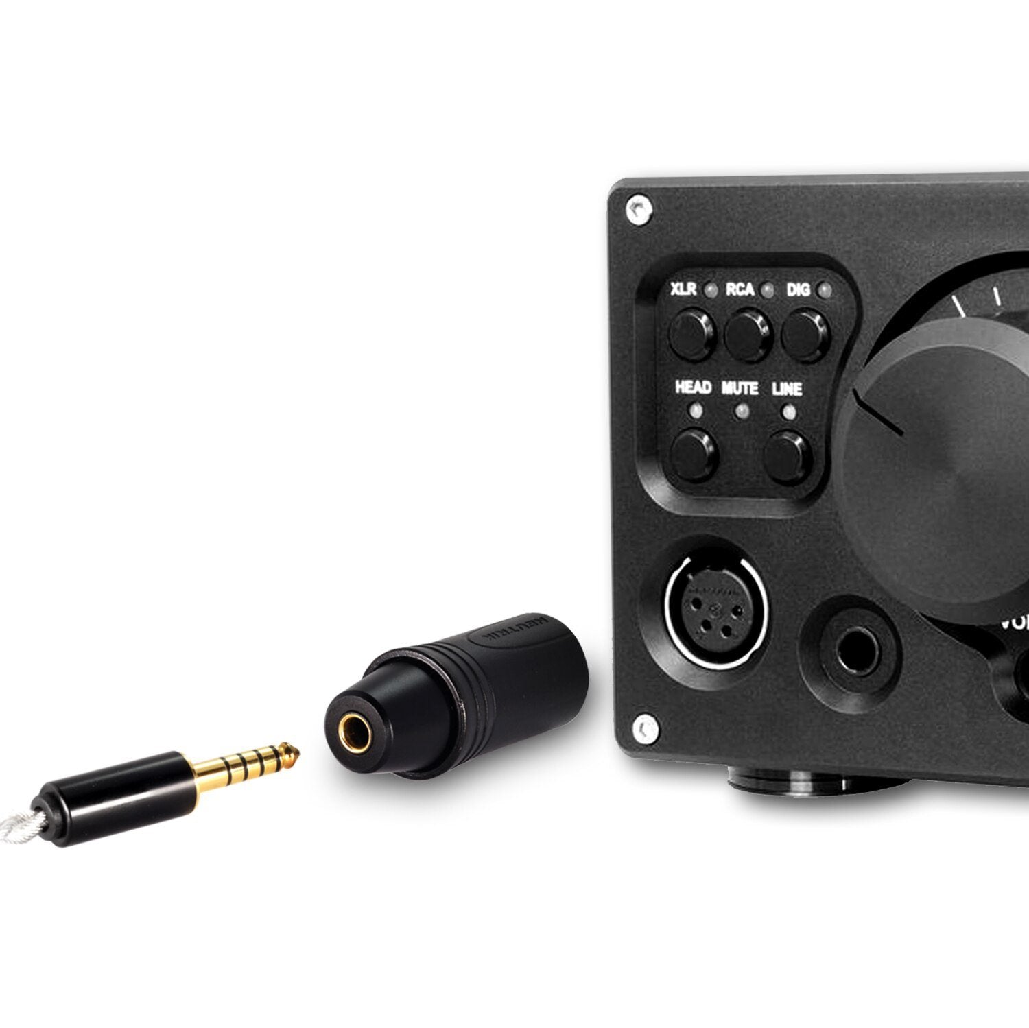 DD ddHiFi XLR44B XLR Male to 4.4mm Balanced Female Adapter - Premium Audio Connector for Professional Studio Equipment & Hi-Fi Systems - Perfect for DACs, Amplifiers, and Headphone Setups