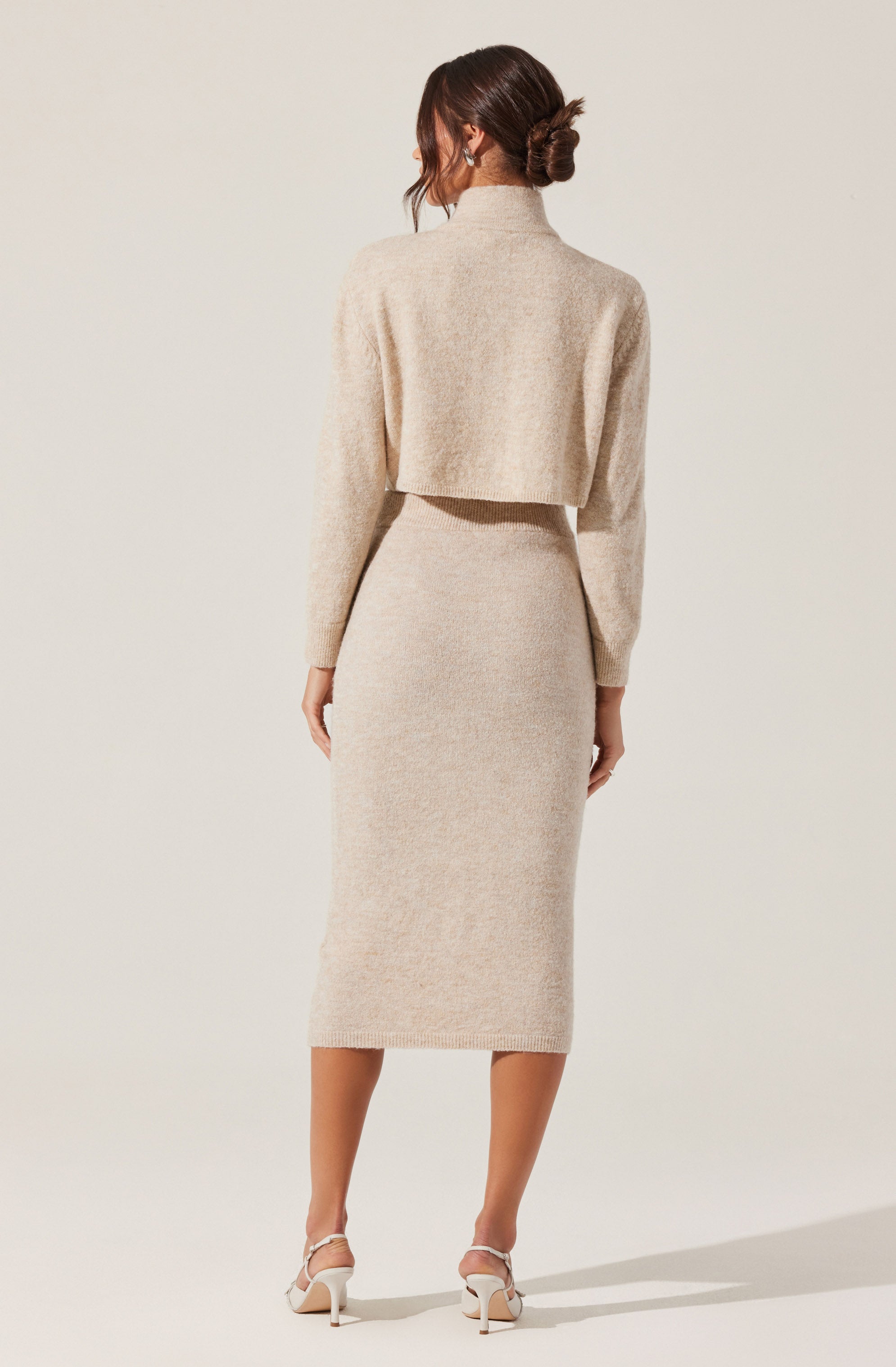 Karsyn Knit Midi Skirt - Women's Stretchy Comfortable A-Line Skirt for Casual Wear, Office & Date Night Outfits