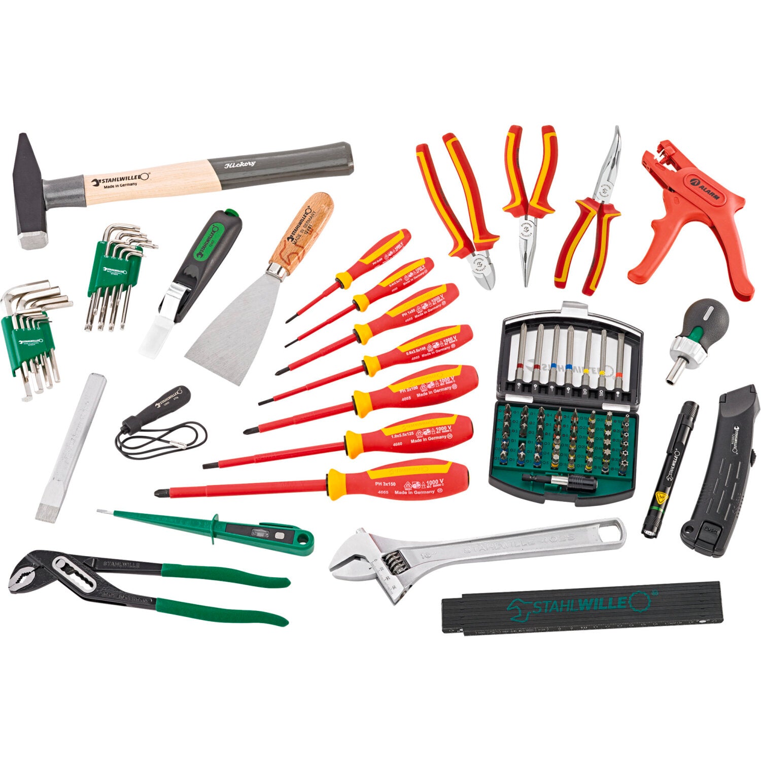 Stahlwille 97830702 Professional Electrician Tool Set in L-Boxx Case - Perfect for Electrical Repairs, Maintenance & DIY Projects