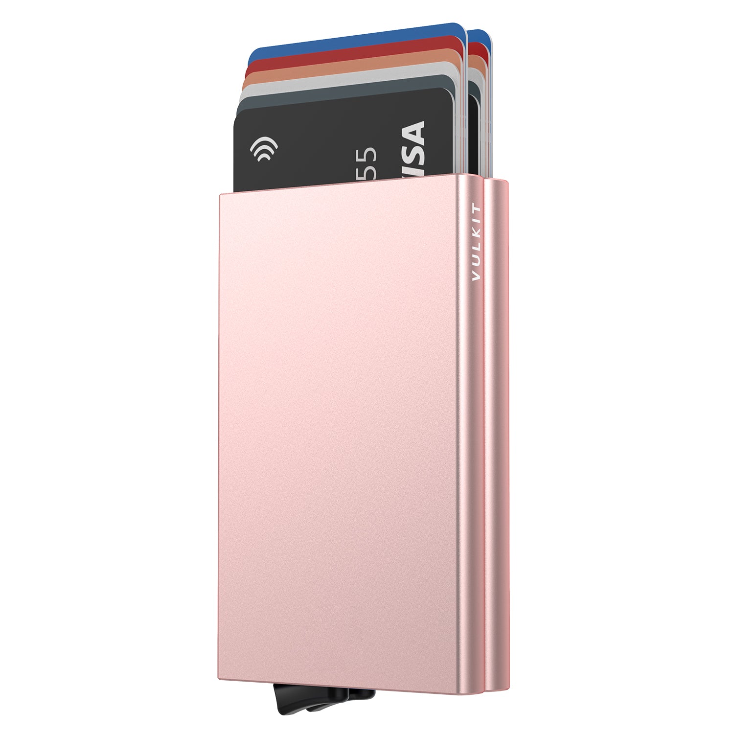 VC102 Double Aluminum Card Holder - Slim RFID Blocking Wallet for Credit Cards, IDs & Cash - Perfect for Travel, Business & Everyday Use