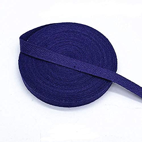 MoonyLI 10mm Cotton Webbing Twill Tape - 28 Color Options for Sewing, Quilting & Crafting - 56m Seam Bias Tape for DIY Projects, Clothing Repair & Fabric Edging