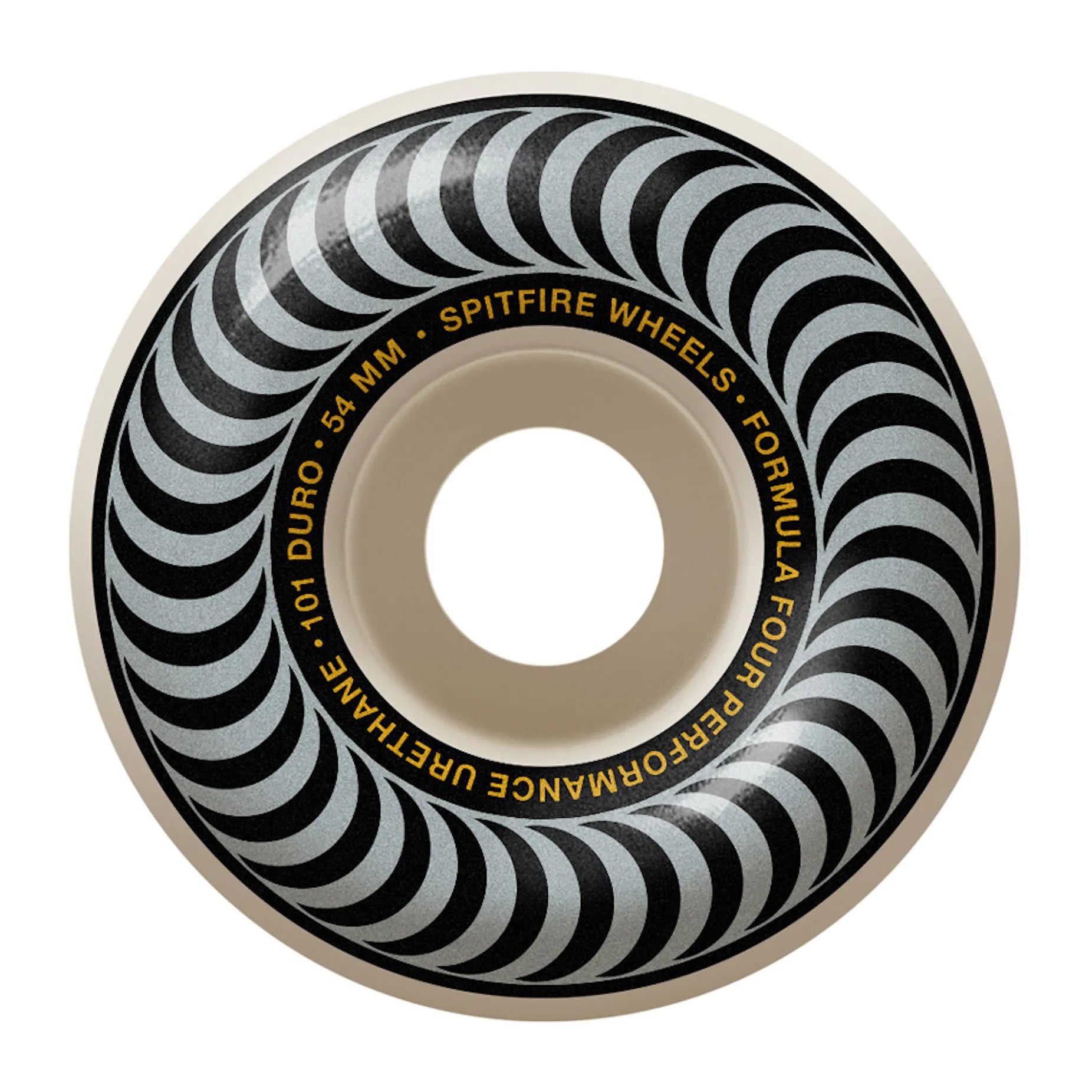 Spitfire Formula Four Classic Skateboard Wheels 54mm 101D - Perfect for Street Skating & Smooth Rides
