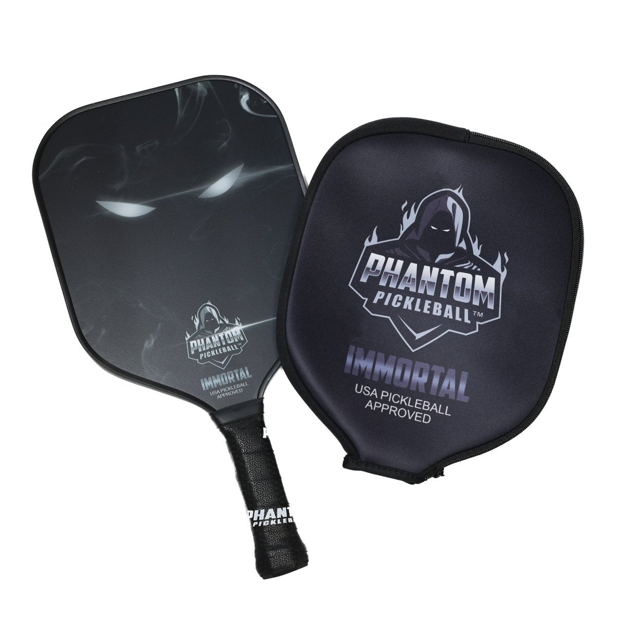 Phantom Immortal Pickleball Paddle - Premium Carbon Fiber Paddle for Competitive Play | Perfect for Outdoor & Indoor Pickleball Games