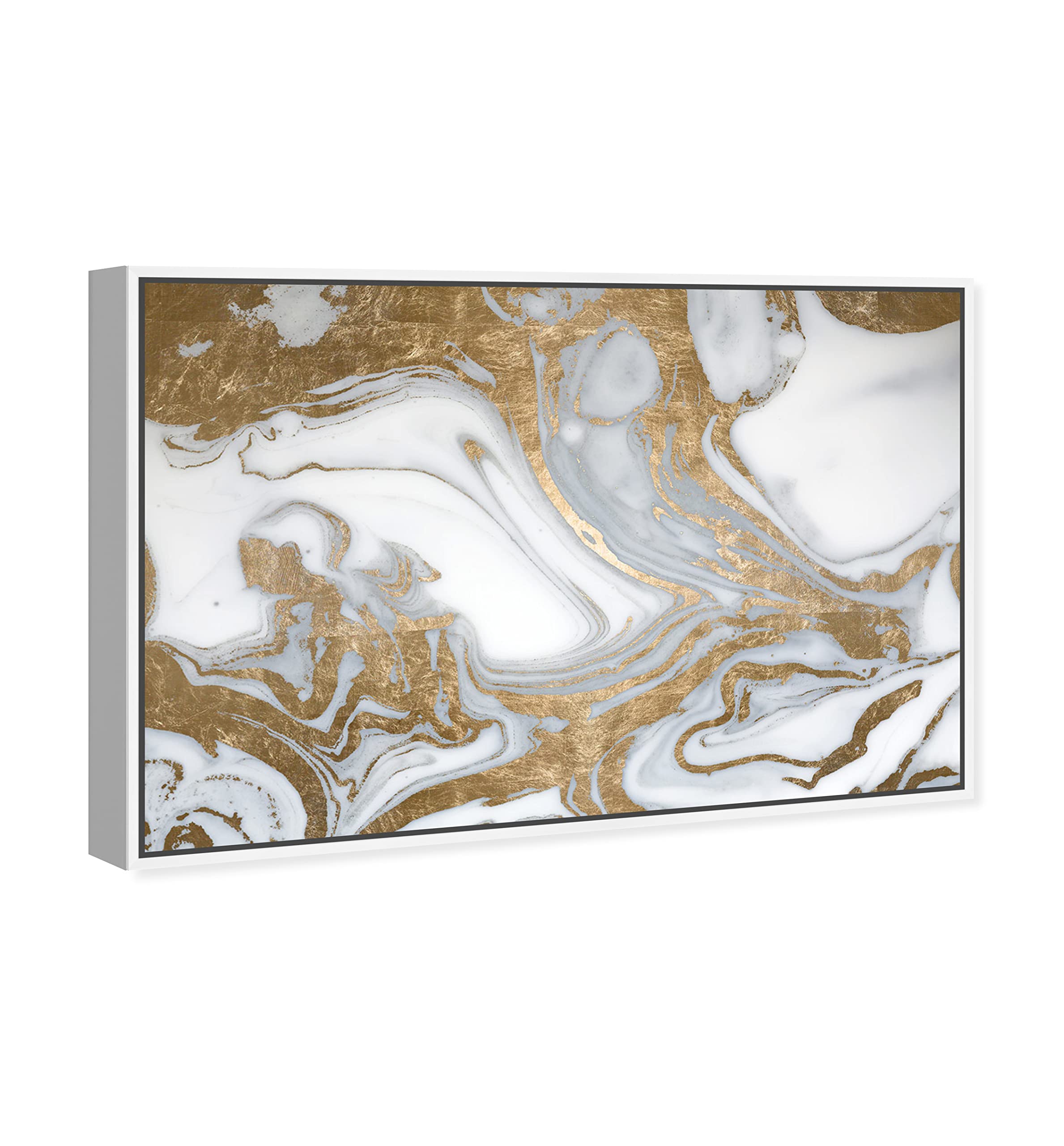 Abstract Wall Art Canvas Print 'Black Tie Nights' by Oliver Gal - 45x30 Inches White Framed Crystal Home Decor for Living Room, Bedroom & Office