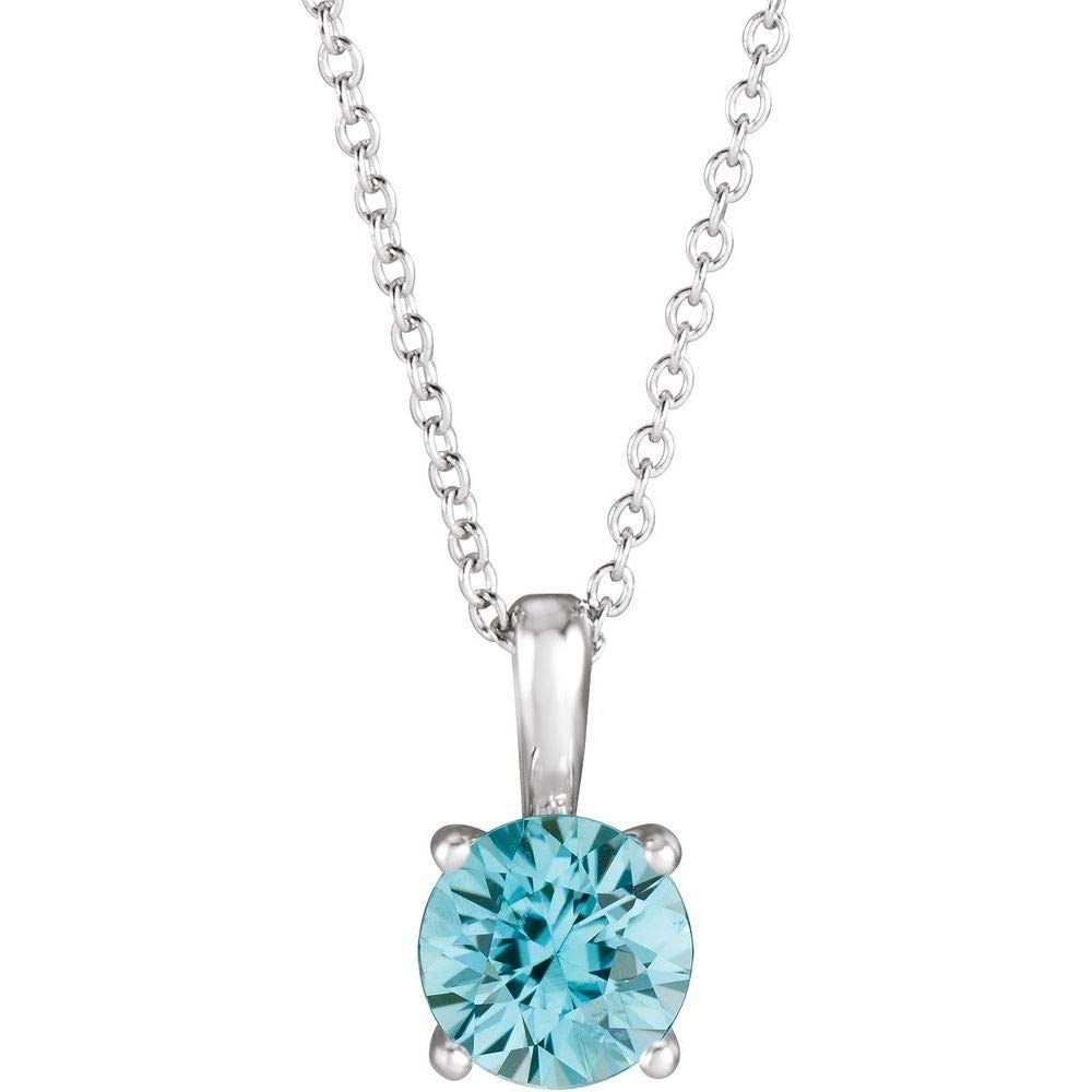 Elegant Solitaire CZ Cubic Zirconia Charm Pendant Necklace - Adjustable Chain for Women | Perfect for Weddings, Anniversaries & Special Occasions