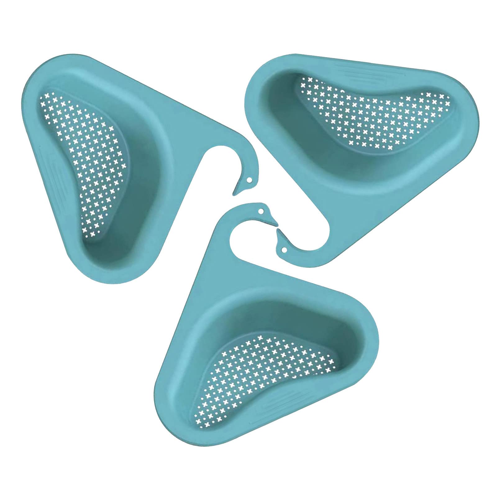 1/2/3/4 Pcs Stainless Steel Kitchen Sink Drain Basket - Swan Design Triangle Sink Filter with Multi-Function Water Storage - Food Waste Catcher & Sink Hanging Basket for Easy Kitchen Cleaning - Perfect for Draining Pasta, Washing Vegetables, and Preventing Clogs