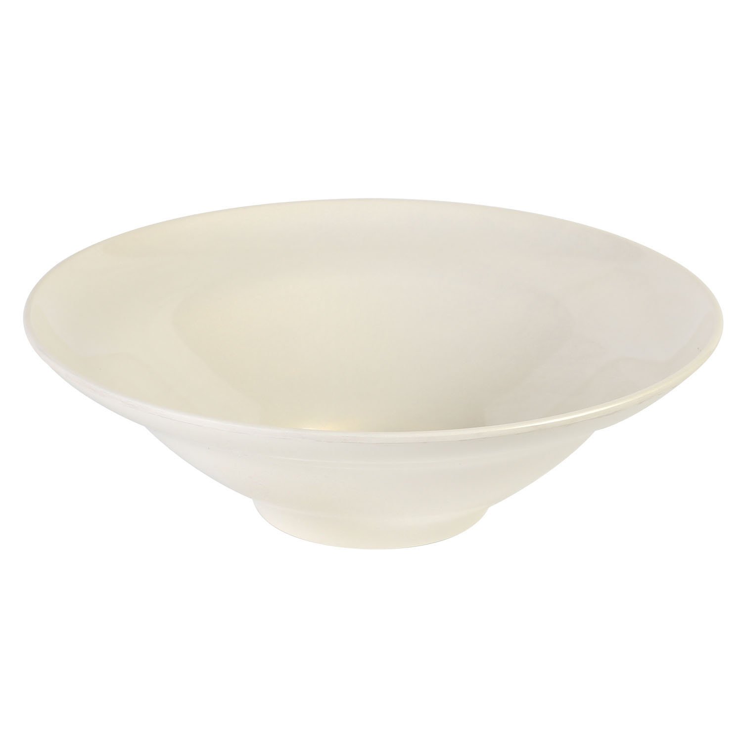 Excellanté Royal Pearl Collection 13x13 Inch Large Salad Bowl - 4.125 Inch Deep, 96 oz Capacity - Elegant Serving Bowl for Parties, Family Dinners & Entertaining - Premium Pearl Finish