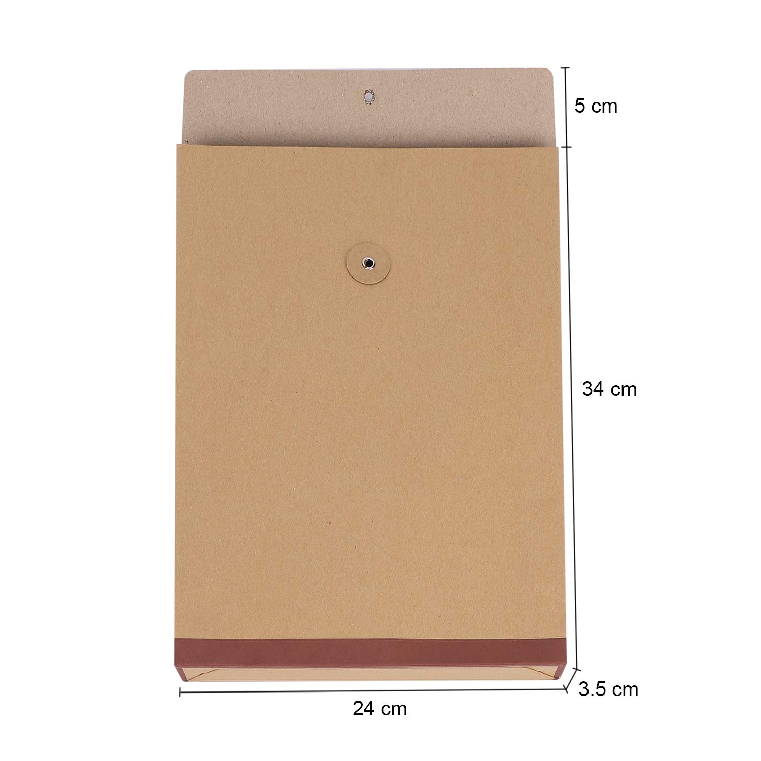 10PCS A4 Kraft String Envelopes - Letter Size File Folders with Button Closure for Office Documents, Bills, Contracts | Waterproof & Durable Paper Filing Organizers | Perfect for Office, School, Home & Mailing Storage Solutions