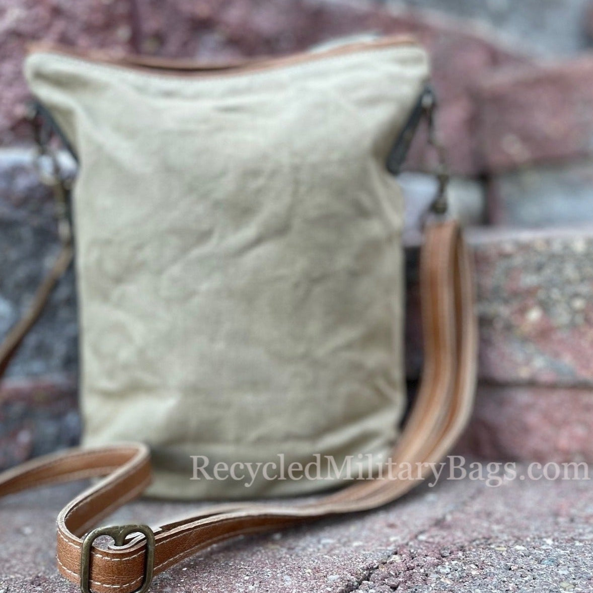 **Navy Mom Crossbody Bag - Sustainable Canvas Purse for Women - Proud Military Mom Gift - Perfect for Daily Use, Travel & Shopping**