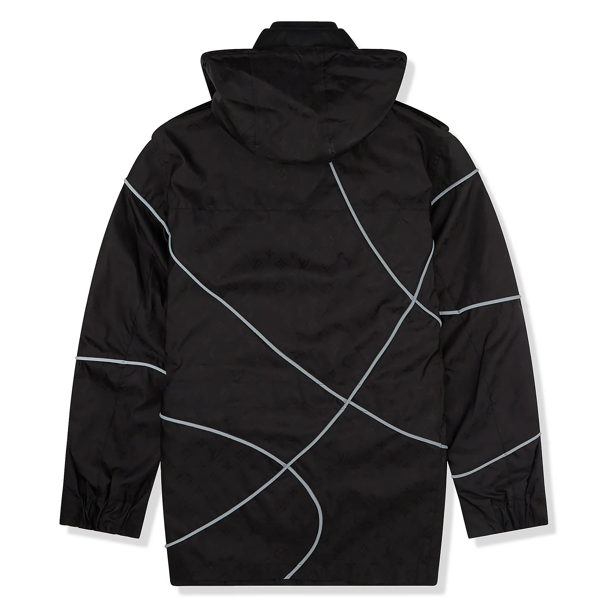 Louis Vuitton x NBA Monogram Black Windbreaker Jacket - Stylish Designer Hoodie for Men | Perfect for Basketball Games, Streetwear Fashion & Casual Outings