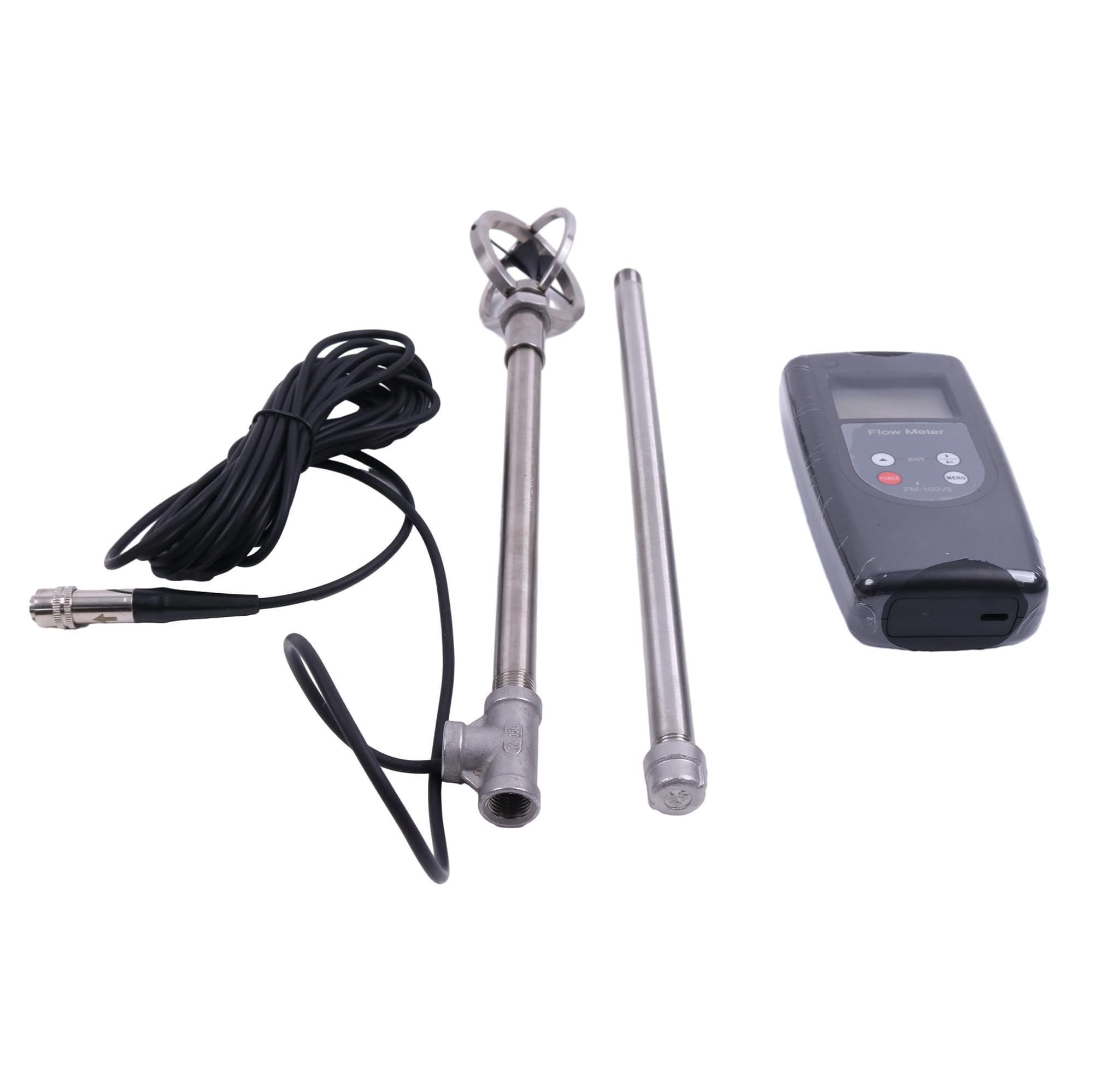 FM-100V5 Digital Water Flow Meter - Open Channel Flow Velocity Sensor with 0.01-5.00 m/s Measurement Range | Accurate Water Flow Rate Monitoring for Irrigation, Hydrological Studies & Industrial Applications