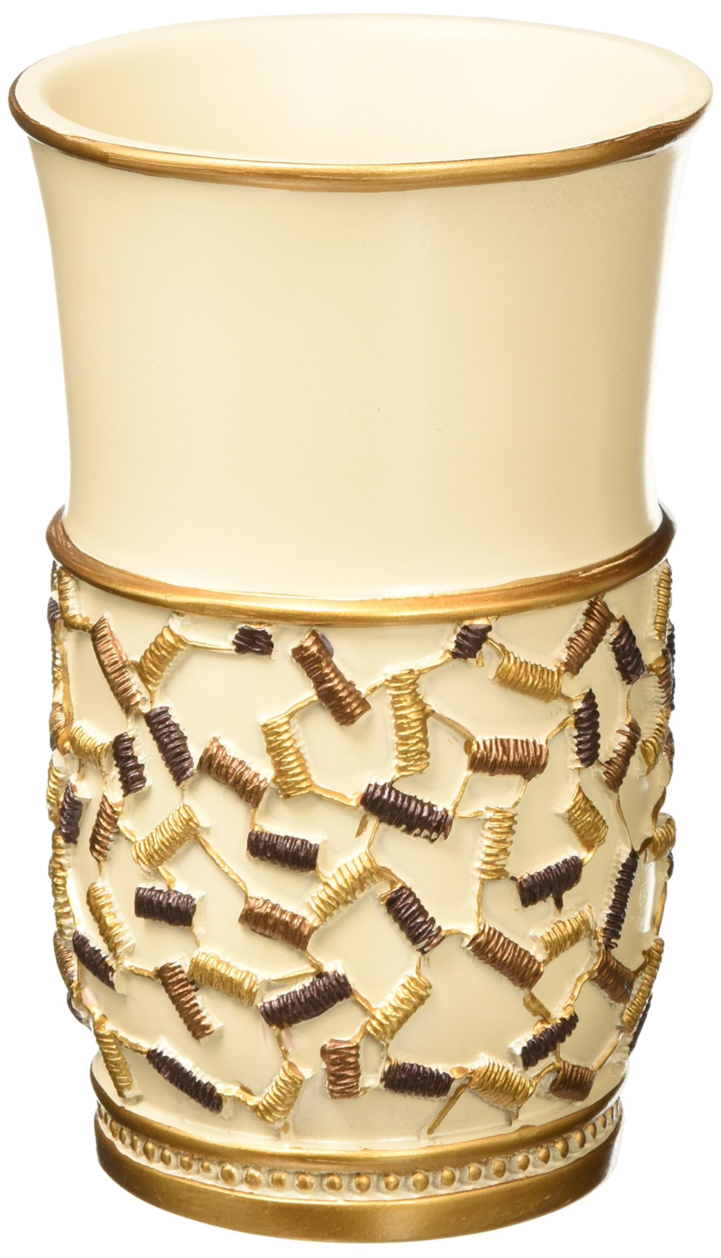 Popular Beige Confetti Collection Bath Tumbler - Perfect for Spa Days, Relaxing Baths & Home Decor