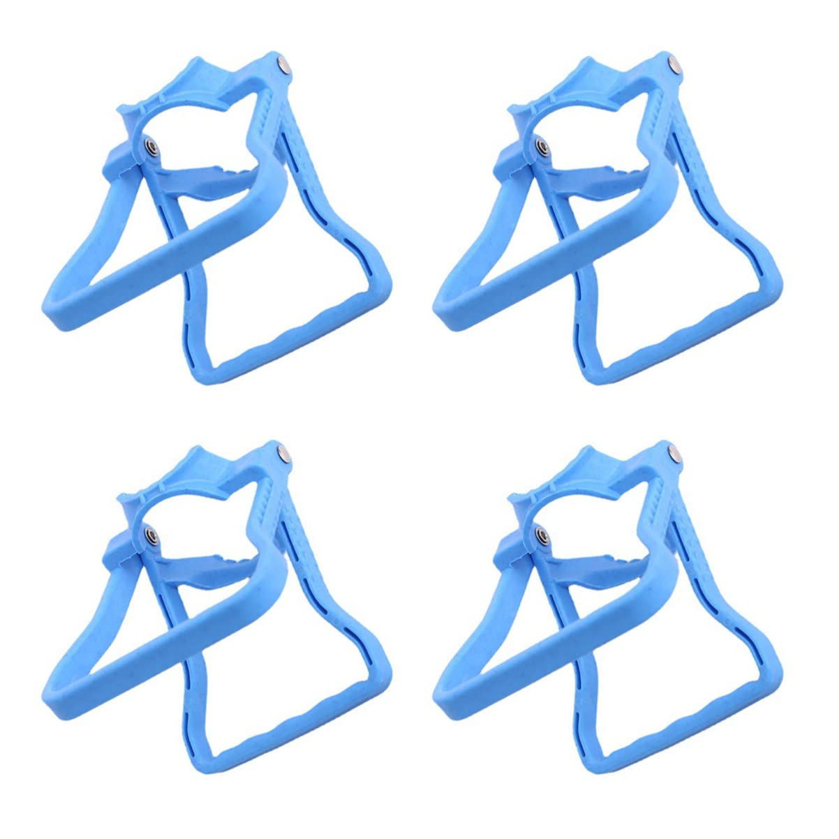 DOITOOL 4-Pack Anti-Slip Water Bottle Handles - Heavy Duty Jug Lifters & Carrier Handles for 5 Gallon Water Bottles (Blue) - Perfect for Home, Office, Camping & Emergency Water Storage