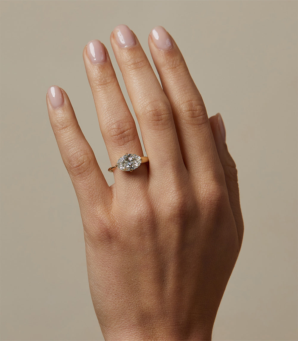 Oval Sloane Lab-Grown Diamond Engagement Ring - 1.5 Carat D Color VVS1 Clarity - Ethical & Sustainable Wedding Jewelry for Proposals, Anniversaries, and Special Occasions