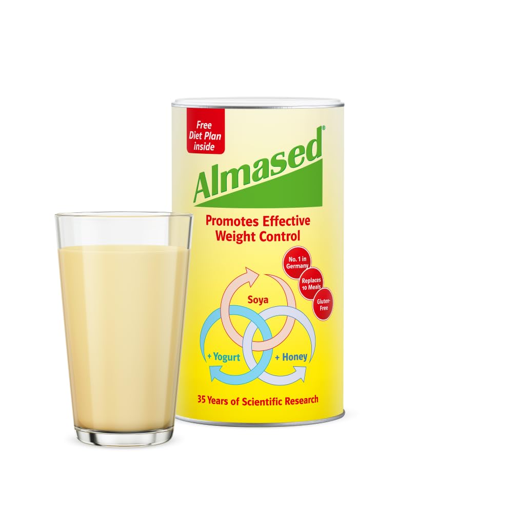 Almased Meal Replacement Shake - High Protein, Low Carb, Gluten-Free Diet Powder for Weight Loss & Energy Boost | Perfect for Busy Mornings, Post-Workout Recovery & Healthy Lifestyle