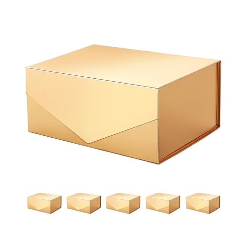 9x6.5x3.8 Inch-Gold-Pack of 6