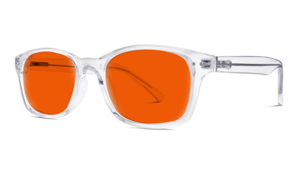 NightFall Lucent Blue Light Blocking Glasses - Crystal Clear Lens for Eye Strain Relief - Perfect for Gaming, Reading & Nighttime Screen Use