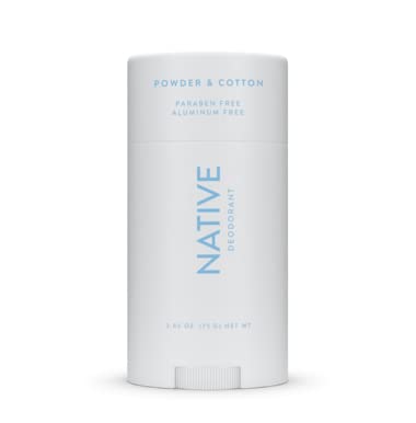 Natural Deodorant for Women & Men | Aluminum-Free with Baking Soda, Probiotics, Coconut Oil & Shea Butter | Powder & Cotton Scent | All-Day Freshness for Workouts, Office & Daily Use