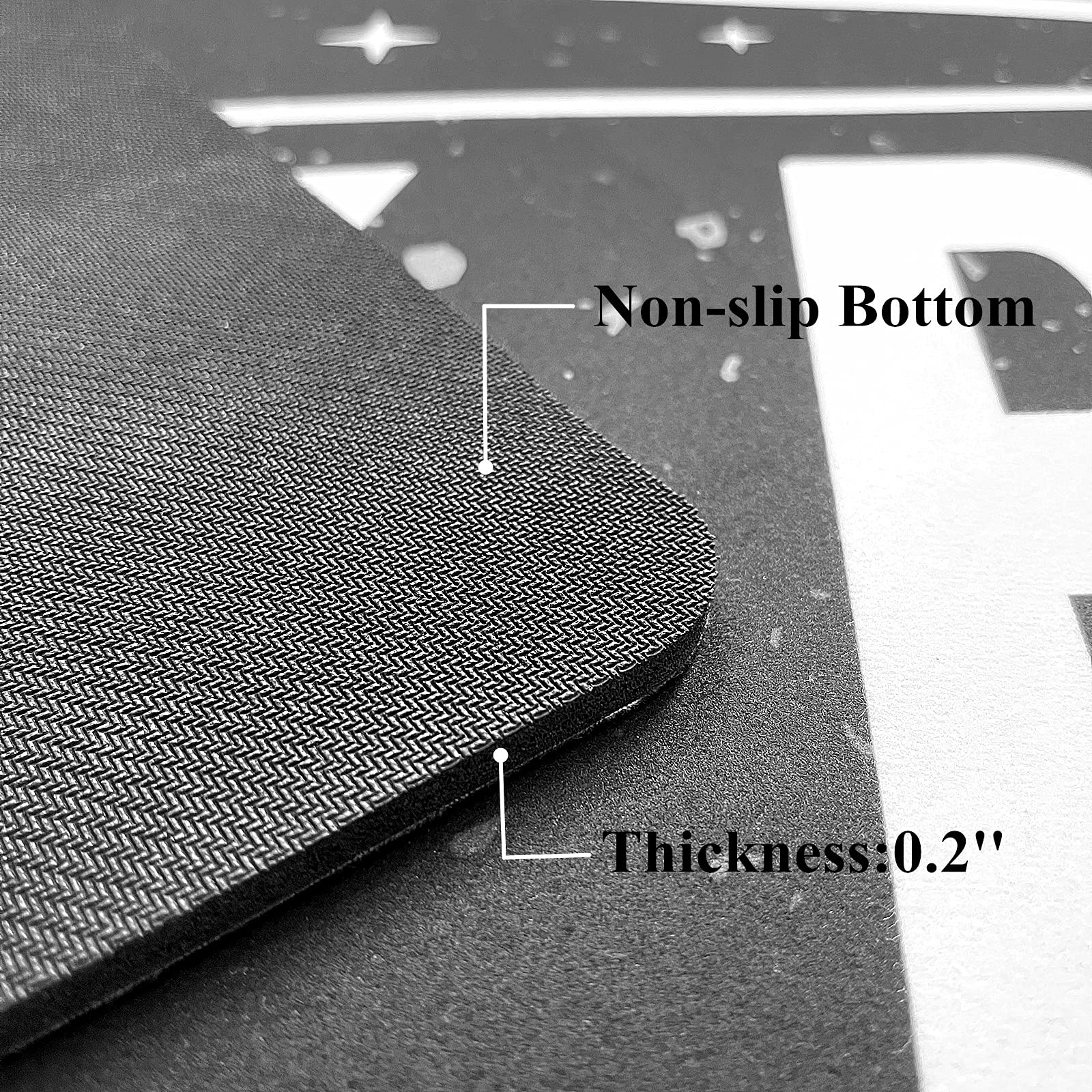 Black and White Anti-Fatigue Laundry Room Rug - Non-Slip Farmhouse Washer Dryer Mat for Comfortable Standing - Perfect for Laundry Room, Washroom, Kitchen & Bathroom - 20