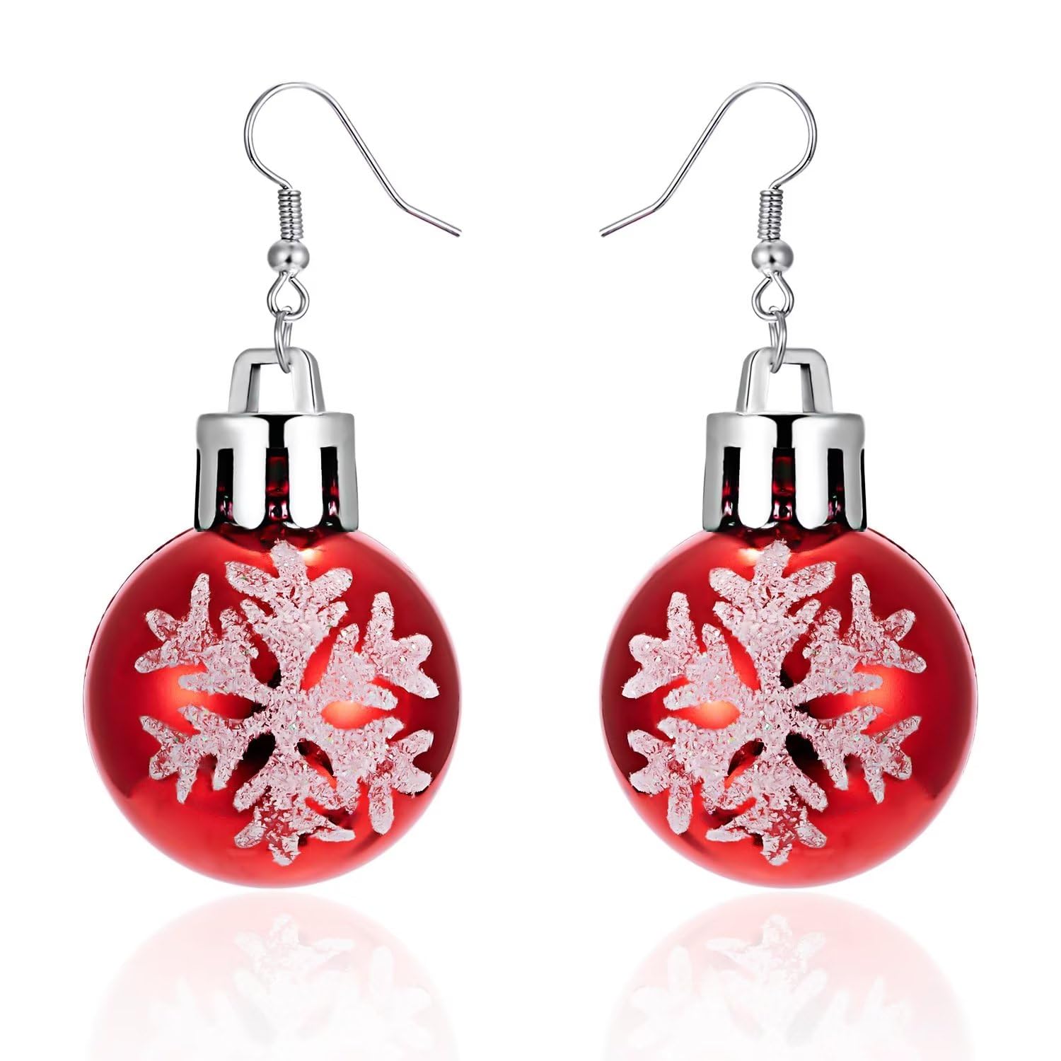 Festive Christmas Earrings for Women - Cute Holiday Drop Dangle Earrings with Bow, Tree, Snowflake & Santa Designs | Perfect for Xmas Parties, Gift Exchanges & Holiday Decorations