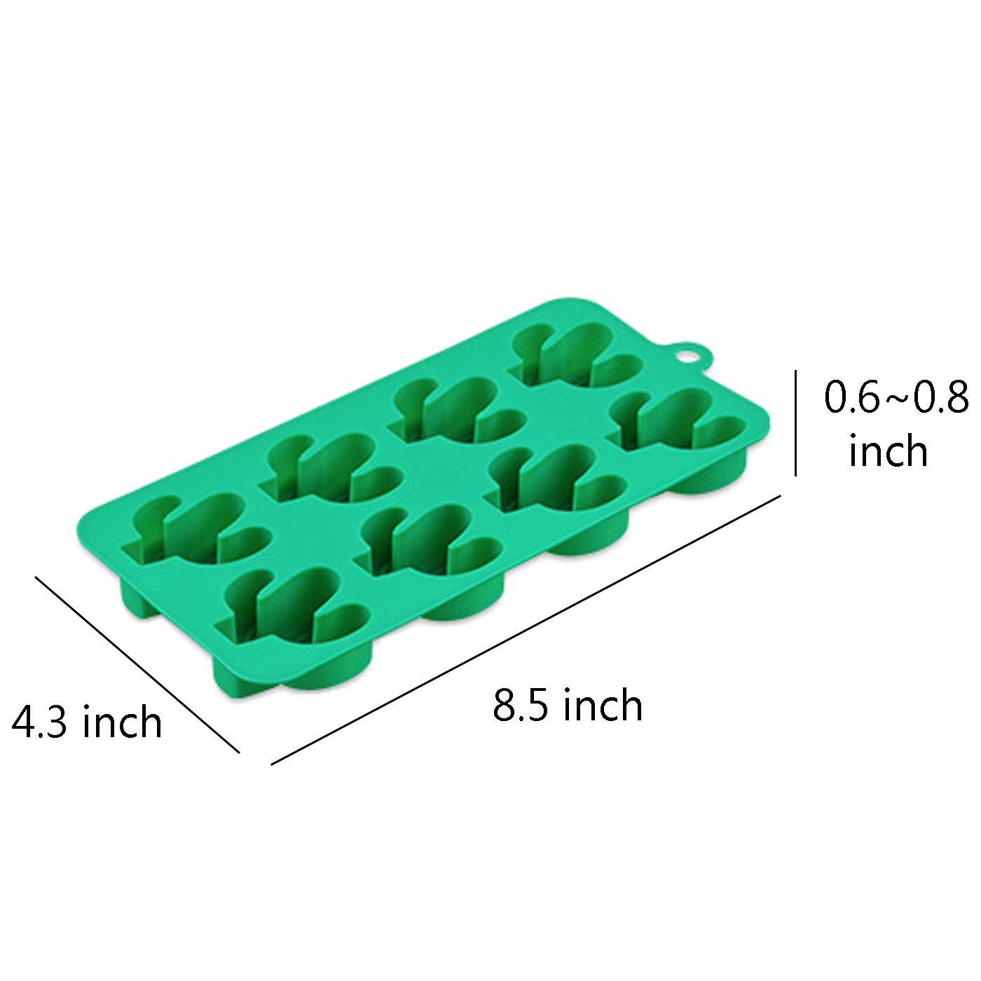 Premium Silicone Candy Molds & Ice Cube Trays Set - Cactus, Flamingo, Coconut Tree & Pineapple Shapes for Chocolate, Jelly, Soap Making - Includes 2 Droppers (4-Pack, Multicolor) - Perfect for DIY Desserts, Party Favors & Home Crafts