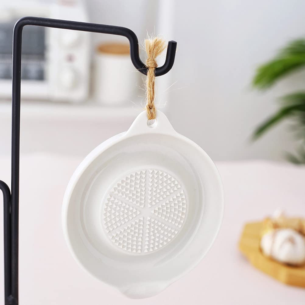 Premium Ceramic Grater Plate for Garlic, Onion & Cheese - Multipurpose Kitchen Tool for Cooking, Baby Food Prep & Meal Garnishing | Durable Porcelain Grinder for Easy Food Preparation & Healthy Eating
