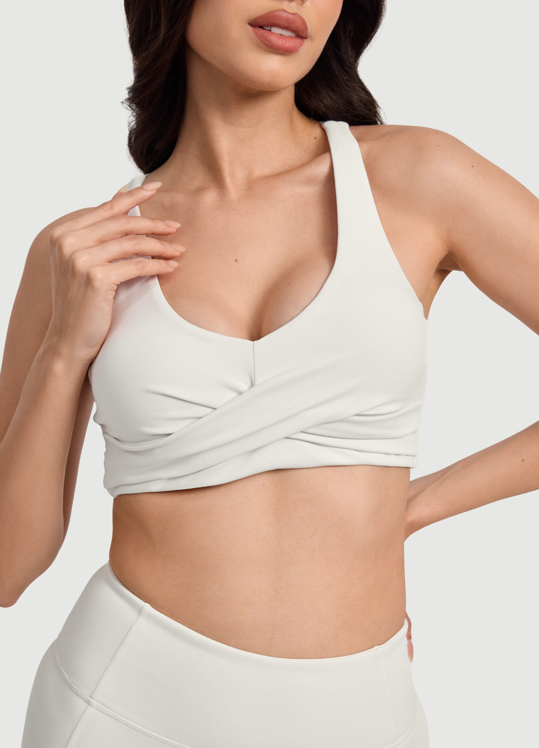 Double Strap Sculpt Top for Women - Sexy Workout Crop Top & Yoga Shirt - Perfect for Gym, Running, and Fitness Training