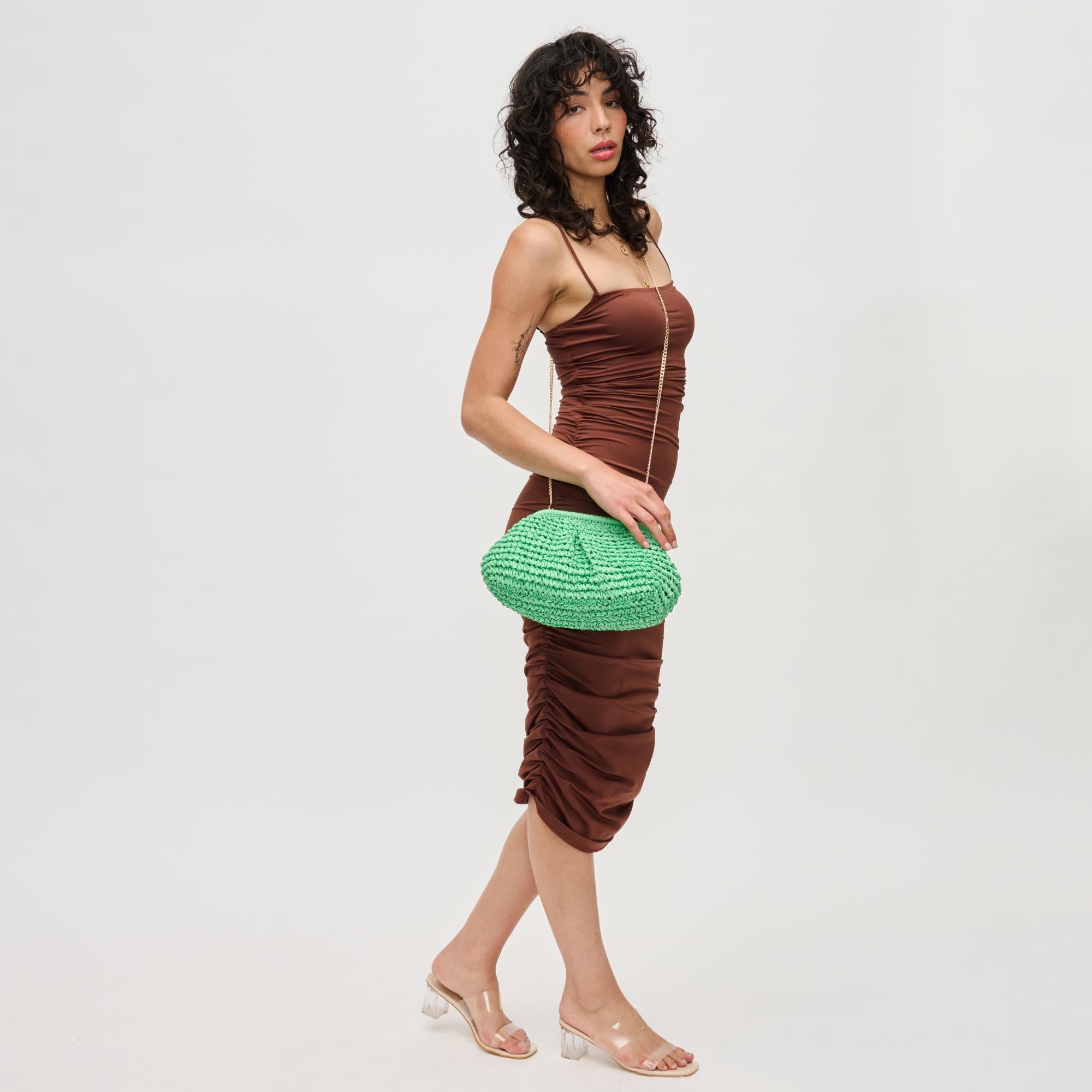 Sage Clutch Bag for Women - Stylish & Elegant Crossbody Purse - Perfect for Evening Events, Parties & Date Nights