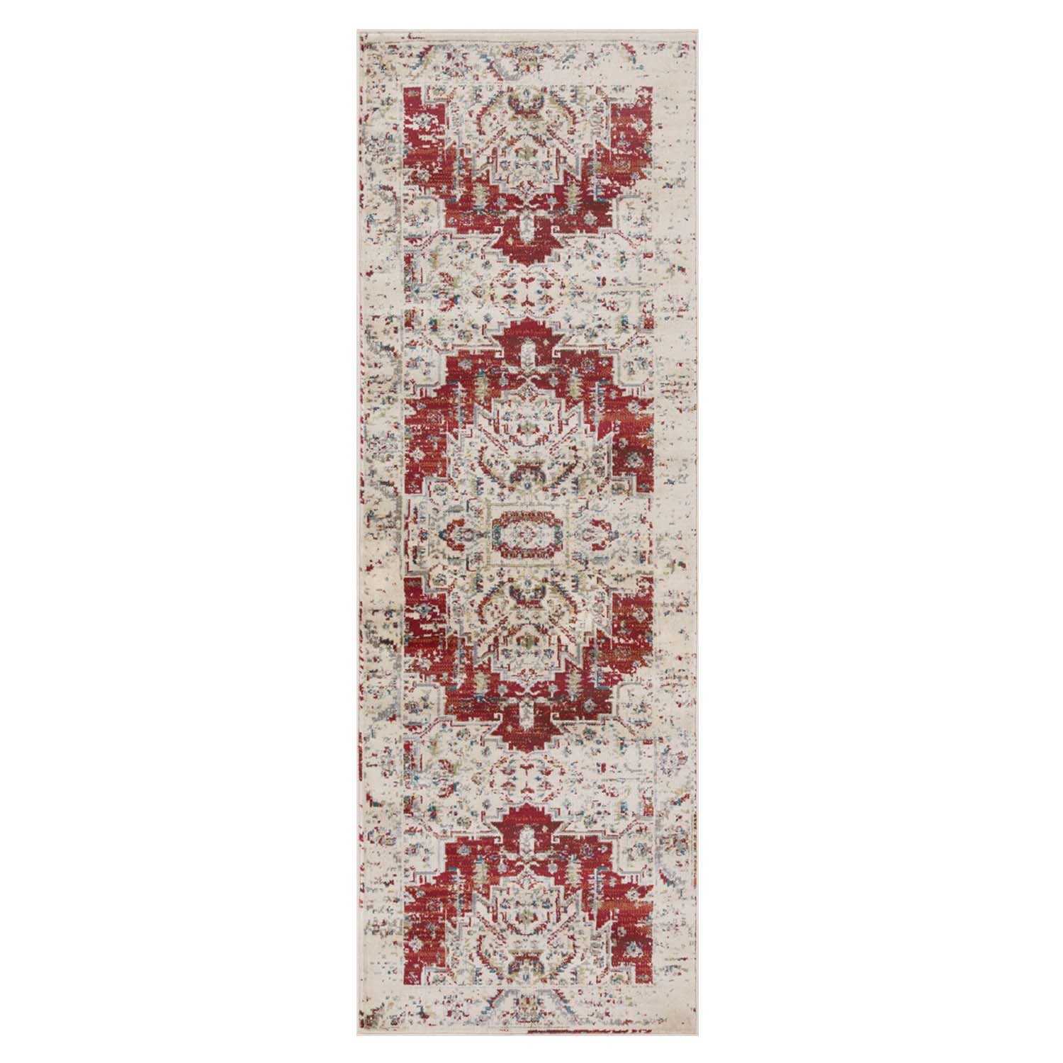 Marquis Modern Farmhouse Medallion Indoor Area Rug - Non-Slip Living Room Carpet for Home Decor, Bedroom & Office | Soft & Durable Floor Mat