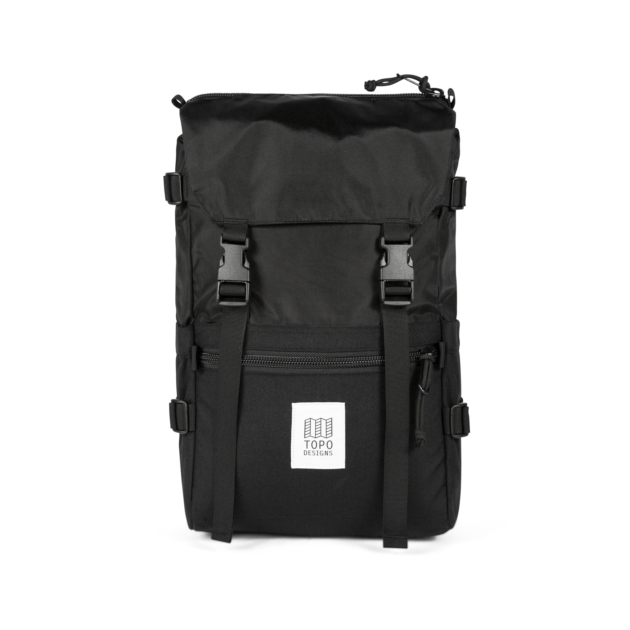 Topo Designs Rover Pack Classic Backpack - Durable & Stylish Black/Black for Hiking, Travel & Everyday Use