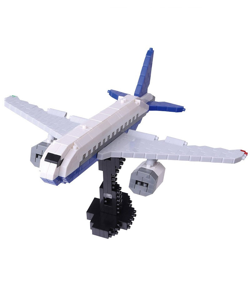 Nanoblock Airplane Building Kit - NBM 013 Model Aircraft Set for Adults & Teens | Creative STEM Toy for Aviation Enthusiasts | Perfect for Office Decor, Birthday Gifts & Stress Relief