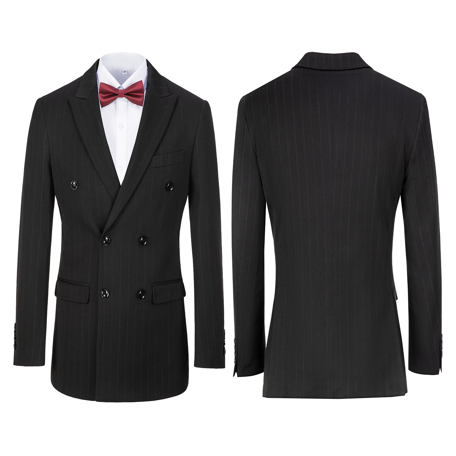 Men's Slim Fit Plaid 3-Piece Suit Set - Checked Casual Tuxedo with Blazer, Vest & Pants for Wedding, Business, Party | Formal & Professional Occasions