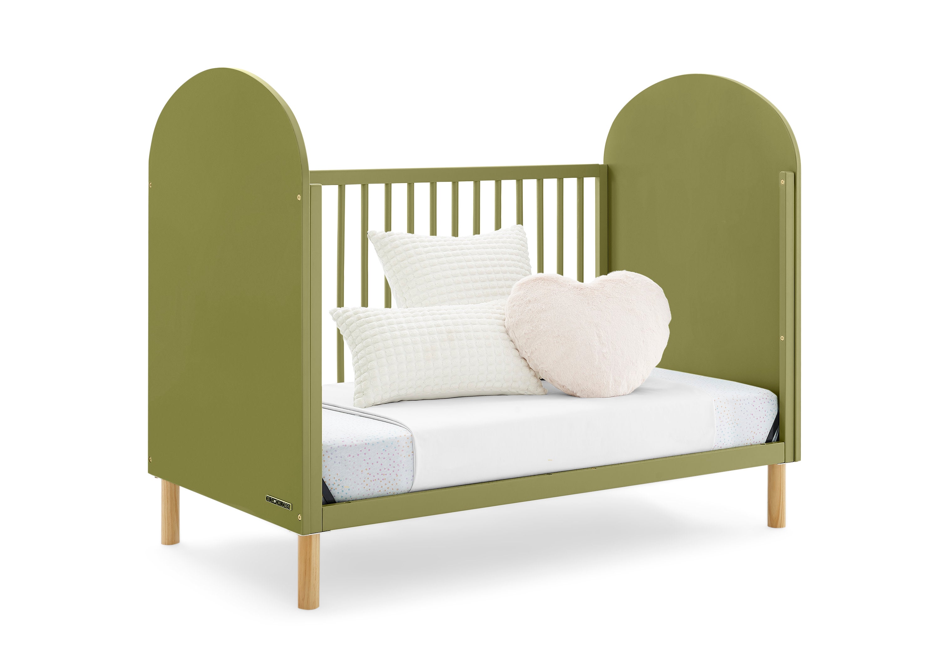 Reese 4-in-1 Convertible Baby Crib - Toddler Bed, Daybed & Full-Size Bed | Safe & Stylish Nursery Furniture for Newborns to Teens | Perfect for Small Spaces & Growing Families